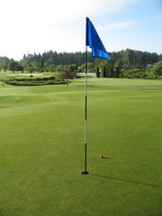 beside the hole