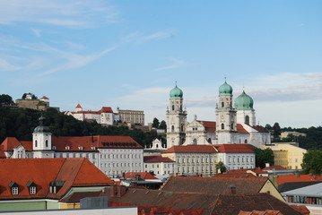 Obraz premium Passau blick von neuer Mitte - 1