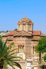 Fototapeta na wymiar the greek church in Athens