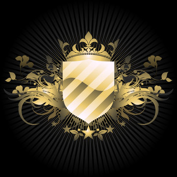 ornate heraldic shield