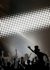 Fototapeta premium Happy people having fun at discotheque
