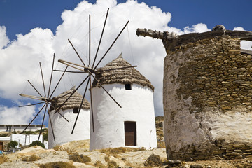 Old Greek Windmills, Ios, greece