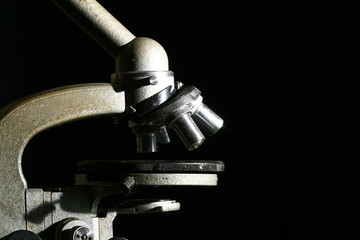 microscope close up science background