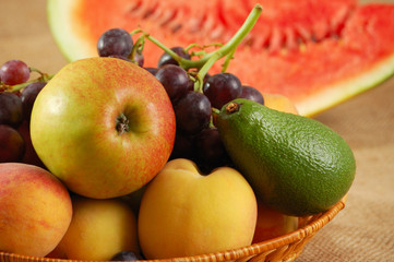 Fresh fruits on the table