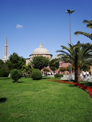 Fototapeta na wymiar istambul, parc et mosquee