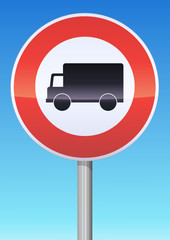 Accès interdit aux véhicules de transport de marchandises