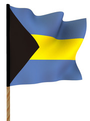 Flag. Bahamas. 3d