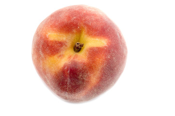 object on white - raw food peach