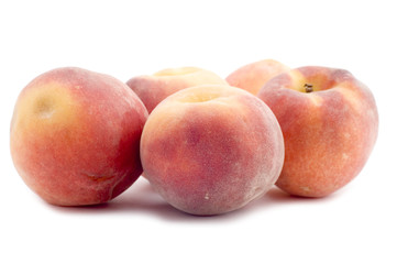 object on white - raw food peach