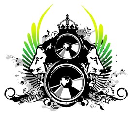 Rasta music logo
