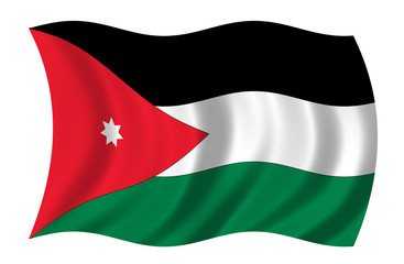 Jordanien Fahne