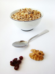 Balanced diet ingredients for breakfast.