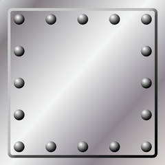Metal Background with Rivets