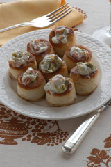 Vol au vents al salmone ed asparagi - Antipasti