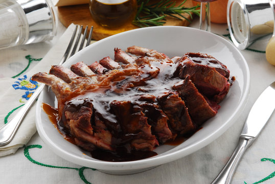 Sella di capriolo al vino inferno - Secondi di Carne Lombardia