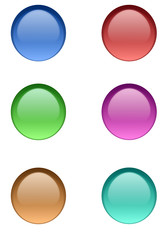 Round Glossy Buttons