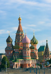 Fototapeta na wymiar Cerkiew Wasyla Błogosławionego na Placu Czerwonym w Moskwie, Rosja