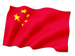 Fototapeta premium Flagge China