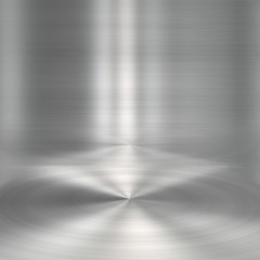 Brushed metal plate