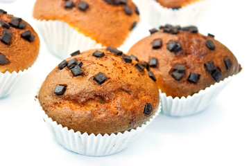 Muffins mit  Schoko-Flocken