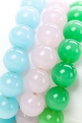 Green Gem bracelet close up shot