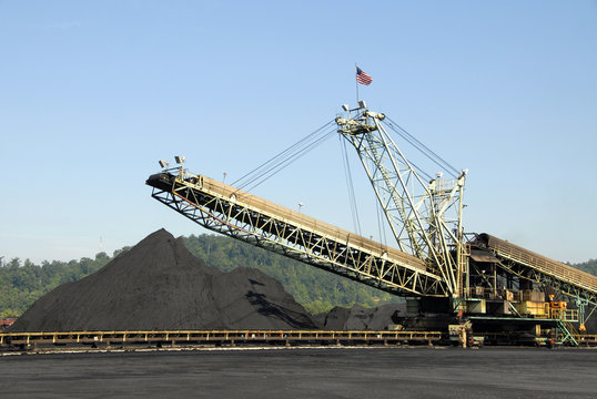 Large Industrial Machine used to Load Coal