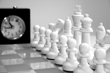 Schach Schachuhr Partie