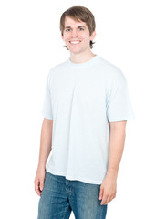 Fototapeta premium A causal man posing in the studio