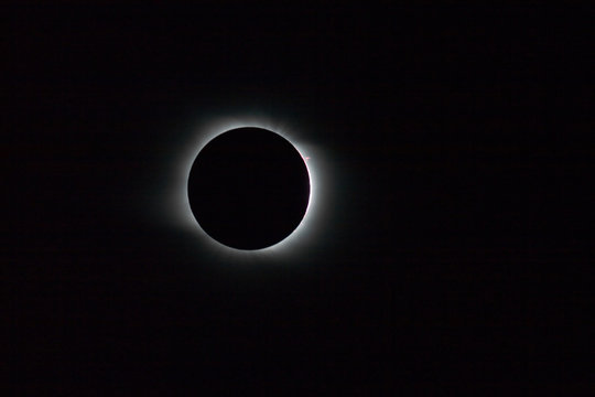Solar eclipse, full phase. 1 August 2008, Novosibirsk, Russia
