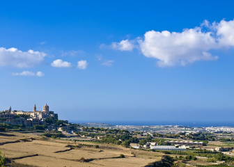 the bastions of the old city of Malta, Mdina.
