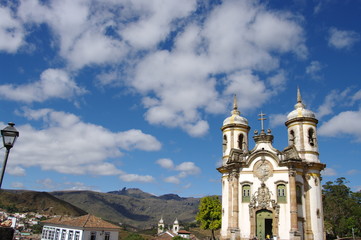 Eglise d'Ouro Preto, Minas Gerais, Brésil