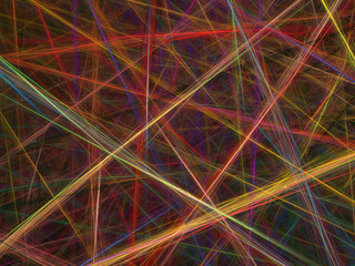 Abstract background. Lines. Raster fractal graphics.