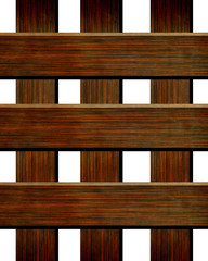 Wood texture with straight lines on a white background