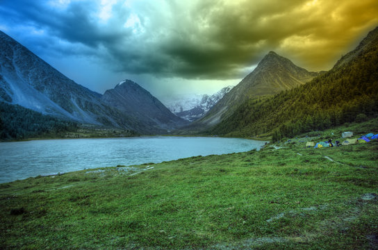Fantastic landscape. Shot in a mountain.