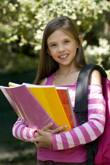 Fototapeta premium studieuse enfant