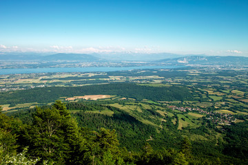 Fototapeta na wymiar Genewa Krajobrazowy Doliny