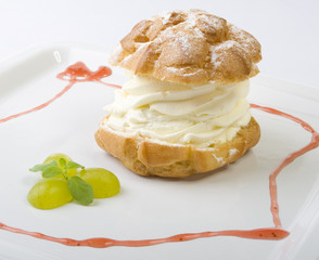 Cake with cream