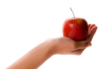 A Hand with a Red Apple