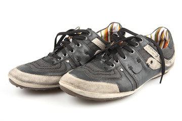Men's shoes on a white background