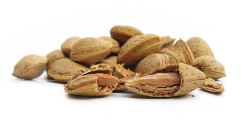 Almonds cork nuts broken