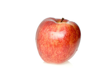 Red apple isolated on the white background