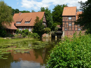 Fototapeta na wymiar Alte Mühle, Fachwerkhaus