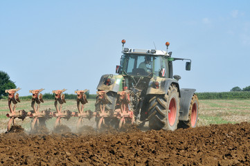 Fototapeta premium Travail aux champs 