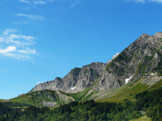 Paysage de montagne dans les alpes