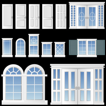 window and door vector