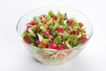 Bowl of Fresh Vegetable Salad