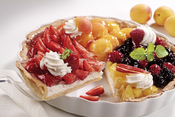 Tart with Different Kinds of Fruit