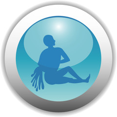 Glossy Zodiac Button