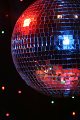 mirror disco ball giving off a party vibe at a discoteque © GVictoria