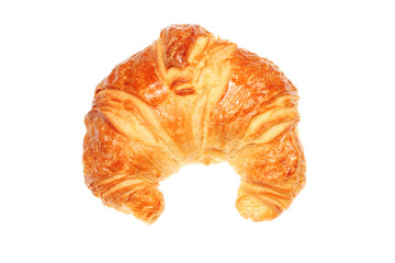 Croissant isolated on white